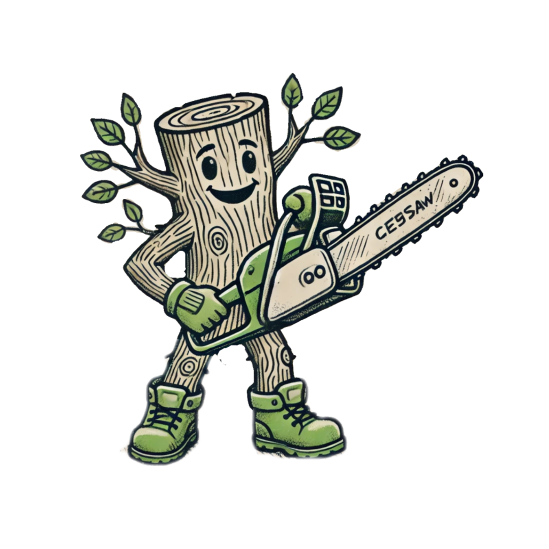 Tree man with a chainsaw Steve The Tree Guy